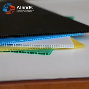 定制尺寸的corflute板波纹塑料板pp中空板，用于材料保护和广告印刷