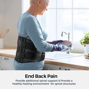 Espalda de malla para hombres y mujeres, cinturón de soporte Lumbar para aliviar el dolor de espalda baja - Product Image 3