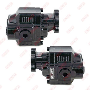 <span class=keywords><strong>Pompe</strong></span> à engrenages <span class=keywords><strong>hydraulique</strong></span> à double rotation FLYBY 60L 80L 100L à bride triangulaire en fonte pour camions bennes et tombereaux - Product Image 4