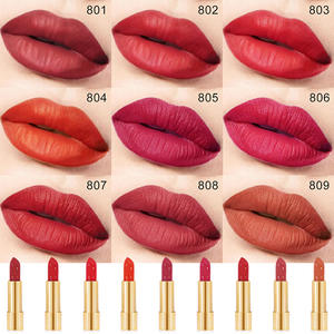 9色虐待のない栄養のあるビロードのように滑らかで長持ちする保湿プライベートラベルマット口紅 - Product Image 3