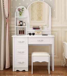 <span class=keywords><strong>Commode</strong></span> blanche <span class=keywords><strong>moderne</strong></span> de style européen à prix de gros pour adultes, avec 4 tiroirs, coiffeuse de maquillage et miroir de <span class=keywords><strong>chambre</strong></span> pour hôtels - Product Image 6