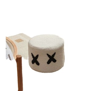 Kid Plush <b>Stool</b> <b>Round</b> Soft <b>Cushion</b> <b>With</b> Face Design For Home Use Child Seat - Product Image 5