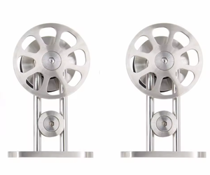 Roulettes amortisseurs robustes en acier inoxydable à fermeture douce, quincaillerie silencieuse pour porte de grange en <span class=keywords><strong>bois</strong></span> - Product Image 2