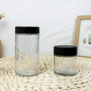 Pot loupe transparent personnalisé de 1oz 2oz 3oz couvercle loupe anti odeur de fleur à l'épreuve des enfants - Product Image 4