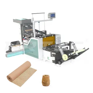 Accept Distributors 280M/min Cushion Packaging Protect Wrapping Automatic Processing Kraft Roll Honeycomb Paper Making Machine