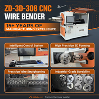 Máquina dobladora de alambre 3D de alto rendimiento con sistema de control por computadora CNC Excelente relación precio-rendimiento para doblar alambre