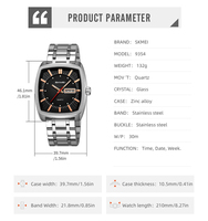 Montre-bracelet SKMEI 9354 pour homme – Affichage classique, idéale pour le bureau quotidien, les événements décontractés et comme cadeau personnel