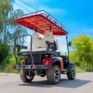 Luxury 4 Seat Golf Cart Canopy Roof <b>Cup</b> <b>Holder</b> Rear Folding Seat <b>for</b> Wedding Venue and Resort Use Custom Logo Branding Support - Product Image 3