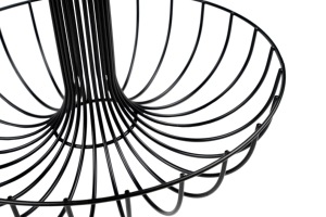 Fruit Basket Bowl 2-Tier Stand Metal <b>Storage</b> Organizer Wire Black <b>Vegetable</b> <b>Storage</b> <b>Rack</b> For Kitchen - Product Image 3