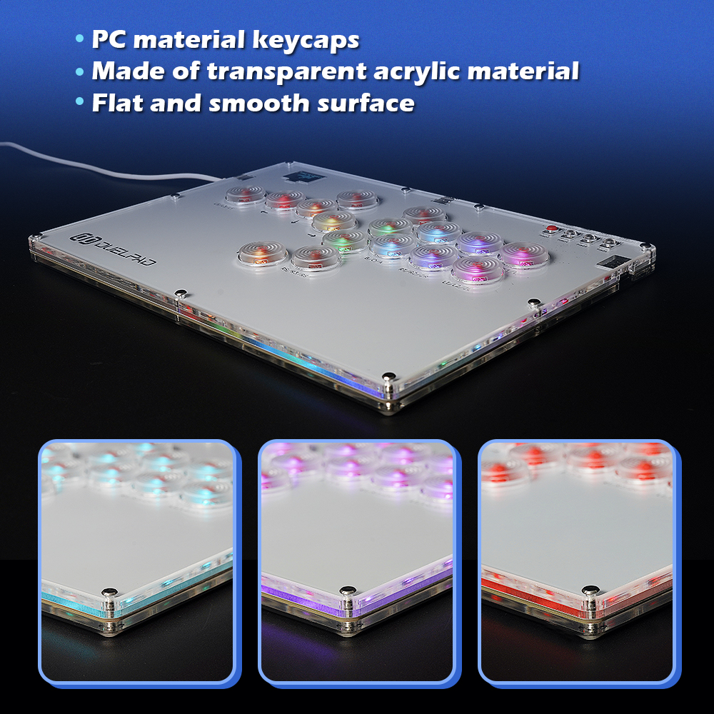 Duelpad Leverless Controller Hitbox for PS5 Fighting Game Stick