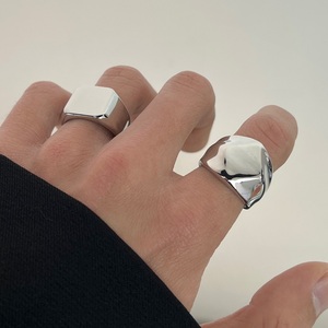 VAF Amazing High Brightness Stainless Steel Minimalist Style <strong>Ring</strong> High Quality Collection Hand Polished Brushed <strong>Custom</strong> <strong>Rings</strong> - Product Image 6