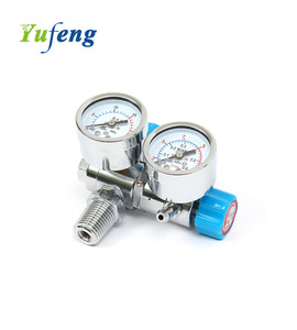 Regulador de <span class=keywords><strong>gas</strong></span> de oxígeno médico estilo CGA540 de latón con caudalímetro - Product Image 2