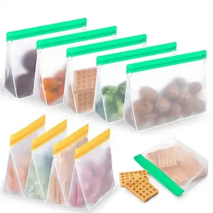 中国供应商食品密封保鲜袋冰箱冷冻紧凑型拉链滑加厚食品储物袋