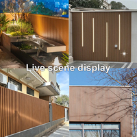 Nouveaux panneaux muraux en WPC (bois-plastique) étanches, design moderne, pour villas, entrepôts et salles à manger - Revêtement extérieur à grain de bois rainuré