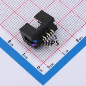 Original-Tout nouveau HX JN2.54-2x3P WZ H8.9 Trou traversant plié, P = 2.54mm Circuit intégré IC Chip PMIC - Product Image 2