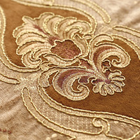 Rideaux de broderie de luxe de haute qualité à motif complet, industrie lourde Polyester fenêtre occultante bas Lustre tissu de velours/