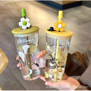 Lemon Yellow Plastic Water Bottle With Straw Large Mouth High Capacity For Women Summer Office Use Bpa Free Gift Cup - Product Image 2
