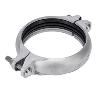 Collier de serrage en U pour tuyau d'échappement en acier inoxydable, raccord à trois voies pour support à rainure