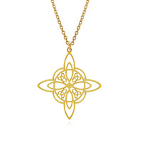 Collier unisexe Nœud Celtique Nordique Éternel en Acier Titane, Style Artistique Rétro, Hiver 2025, Chaîne de Pull Polie, Bijou Inaltérable