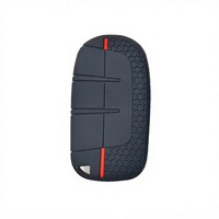 Penutup Fob Kunci Mobil Silikon 3 Tombol Tahan Gores Permukaan Bertekstur Ringan Cocok untuk Clio 4/5 untuk Duster Sandero
