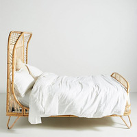 Maryfantaisie — lit Double en rotin, mobilier de chambre d'hôtel de haute qualité, Style nordique, marocain