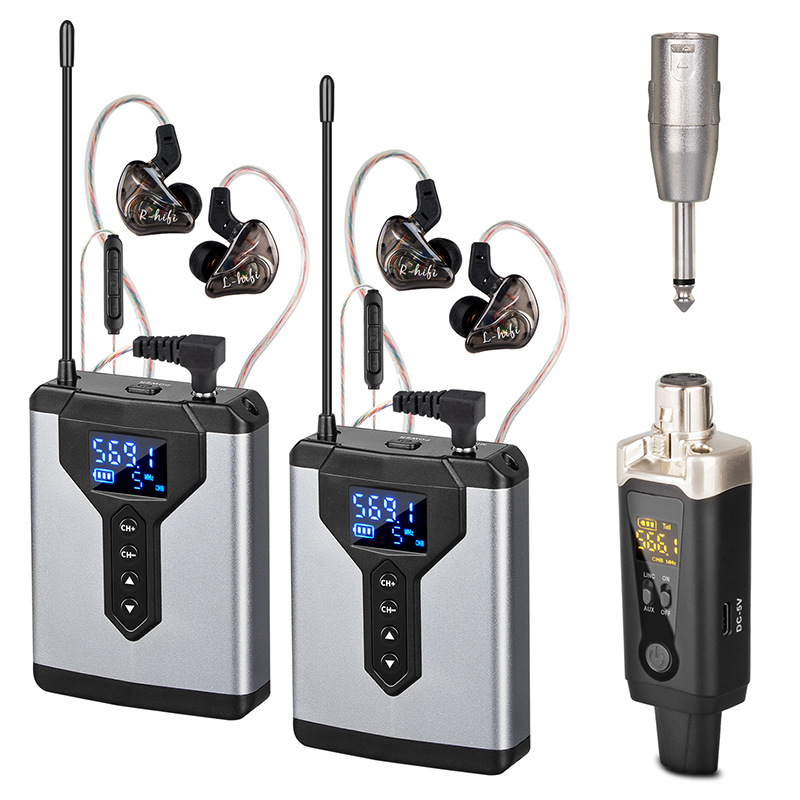 Auriculares inalámbricos de monitoreo individual o dual.