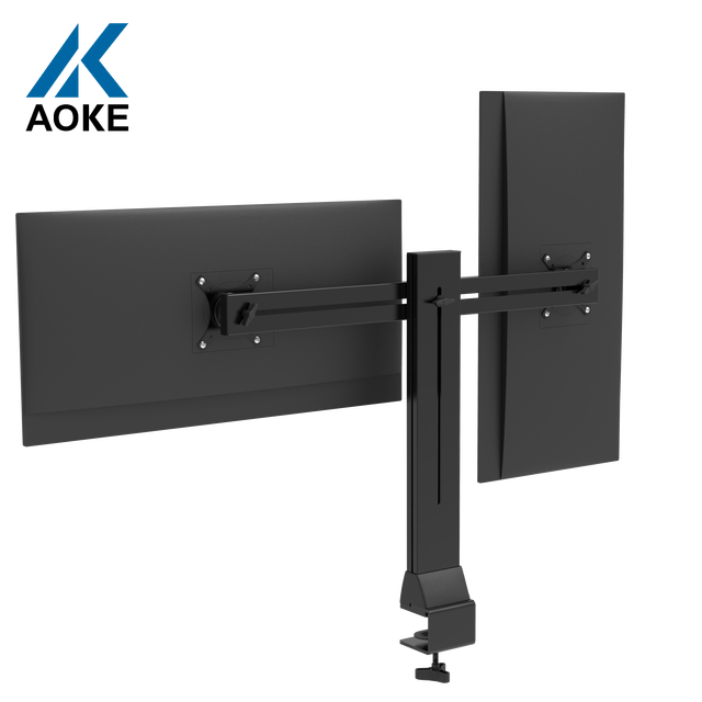 Adjustable Dual Arm Aluminum Monitor Arm Hospital Laptop Holder Foldable Computer Accessories for Home Office 32 Inch Capacity