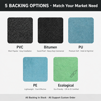 Pp 50x50 Carreau de moquette de bureau commercial Carreaux de moquette modulaires en PVC pour bureau commercial Usine OEM