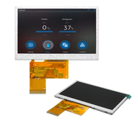 Modul Layar LCD TFT IPS 5 Inci 500nits Resolusi 800x480 500nits Panel Sentuh Resistif 5'' Tipe COG