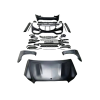 Upgrade Body Kit Bumper Depan Mercedes-Benz E-Class W212 E63 AMG S-MODELL, Enveloping, Bolt-On, Plastik+ABS Hitam Universal