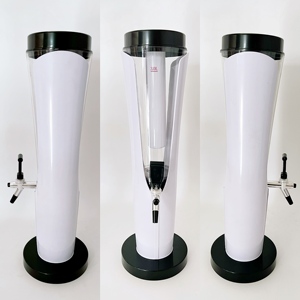 Dispenser <span class=keywords><strong>di</strong></span> Birra a Torre LED <span class=keywords><strong>di</strong></span> Alta Gamma da 3 Litri in Acciaio Inox con Rubinetto a Ghiaccio per Bevande Fredde - Product Image 6