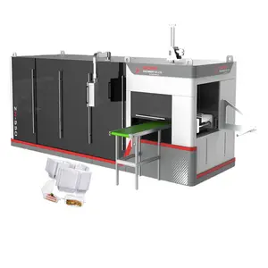 PP evcil hayvan kabı thermothermoiçin 4 istasyon küçük yüksek hızlı plastik Shellbox üretim makinesi