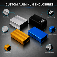 Boîtiers de projet personnalisés, boîtier électronique, boîtier métallique pour PCB, boîtier d'instrument CNC, petit boîtier en aluminium, boîtier de projet