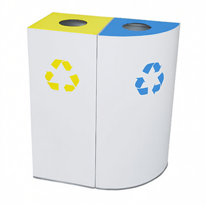 Cestino per la Raccolta Differenziata a Mezzaluna 55 L Blu per Uso Esterno - Product Image 2