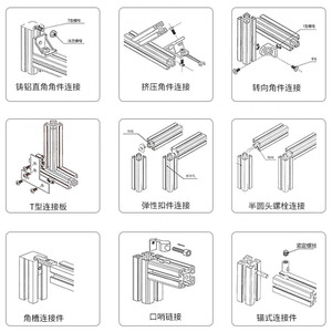Aluminum Profile Movable Hinge 2020 3030 4040 Adjustable Angle Connector for Industrial Aluminum Tubes - Product Image 4