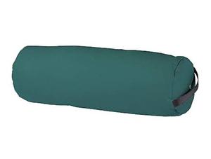 Cojín cilíndrico redondo de yoga y meditación con relleno de cáscara de trigo sarraceno orgánico, acolchado de lino y algodón, con LOGO y tela personalizados. - Product Image 1