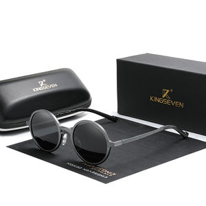 Gafas <span class=keywords><strong>de</strong></span> Sol KINGSEVEN <span class=keywords><strong>2021</strong></span> <span class=keywords><strong>de</strong></span> Diseño <span class=keywords><strong>de</strong></span> Marca <span class=keywords><strong>de</strong></span> Lujo para Hombre, Gafas <span class=keywords><strong>de</strong></span> Sol Steampunk <span class=keywords><strong>de</strong></span> Aluminio Vintage con Protección UV400 7578 para Hombre y Mujer - Product Image 1