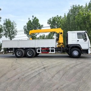 รถบรรทุกติดเครนจีนขายดีที่สุด ขนาด 10/12/14/16 ตัน ยี่ห้อ Sinotruk HOWO 6X4 พร้อมมอเตอร์คุณภาพดีที่สุดสำหรับขาย - Product Image 5