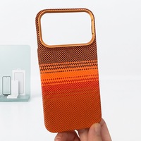 Coque en métal texturée pour appareil photo compatible magnétique pour iPhone 18 17 16 Pro Max, impression par transfert d'eau, vente en gros OEM ODM