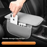 Coussin protecteur de boîte d'accoudoir automatique Coussin de repose-bras de voiture Poche de rangement latérale Kits intérieurs Housse de protection de console centrale pour coude