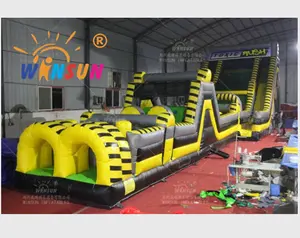 Toxic Rush Obstacle Course aufblasbares Hindernisparcours-Rennspiel für Veranstaltungen