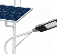 Lampe solaire de rue tout-en-un à large angle avec 384 LED, capteur PIR, télécommande, étanche, pour extérieur
