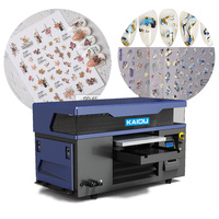 Impresora Portátil de Tarjetas de Inyección de Tinta UV DTF KAIOU con Tinta UV, Impresora Híbrida de Película AB para Etiquetas de Cristal, Nueva