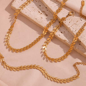 18K oro placcato in acciaio inox Fishtail bracciale da donna braccialetto da donna di alta qualità gioielli regalo per donna produttore - Product Image 4