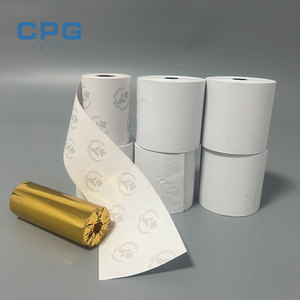 Papier thermique blanc pour reçus de caisse et logistique, sans BPA, 48 g/m², 80x80mm et 57x40mm, vente en gros usine - Product Image 1