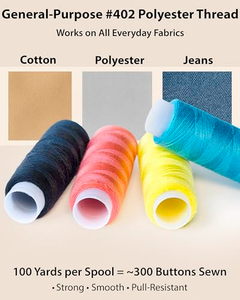 Kit de couture portable en cuir DIY – Ensemble aiguille et fil de qualité supérieure pour réparations d'urgence - Product Image 4