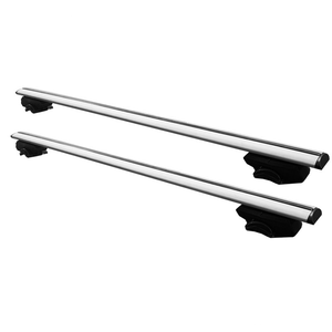 Barres de toit universelles réglables en alliage d'aluminium (1,25 m-1,35 m) pour voiture, coloris argent et noir – Offre spéciale - Product Image 3