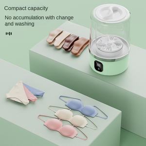 2025ใหม่เครื่องซักผ้า/เครื่องเป่ากางเกงในแบบพกพาเครื่องซักแบบ all-in-one พลาสติกสำหรับใช้ในครัวเรือนถ้วยซักรีดขนาดเล็ก <span class=keywords><strong>BR75</strong></span>ใช้ไฟ USB - Product Image 4