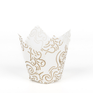 Pour LOKYO tasse en papier de cuisson jetable emballage de gâteau étanche à l'huile et tasse à muffins tulipe pour hamburger de nouilles aux biscuits pour les fêtes de <span class=keywords><strong>mariage</strong></span> - Product Image 3