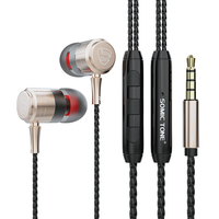 Écouteurs filaires 3,5 mm avec contrôle intégré de 1,2 mètre, son stéréo, fonction d'appel pour l'écoute de la musique